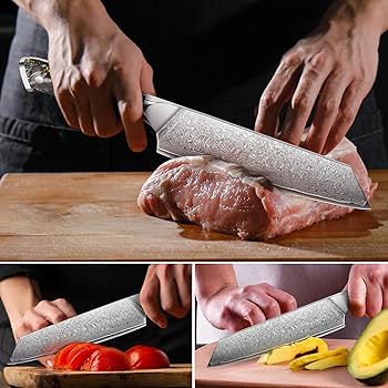 特選品★極★訳あり★和風包丁★日本刀型 日本風短刀ナイフ★ダマスカス割込VG10 特選】現品一点物 和風包丁 日本刀型 日本刀風ナイフ ダマスカス